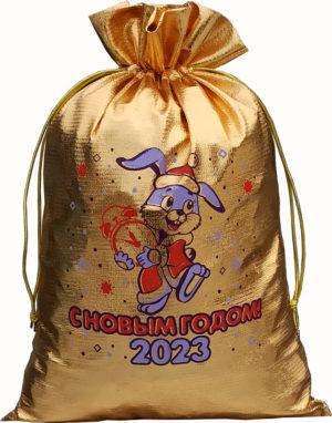 Мешок Зайка (металл, золото)