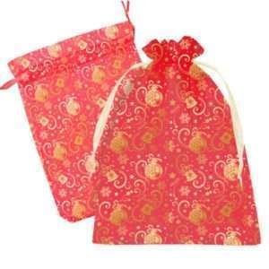 Мешок органза Шарики (красная)