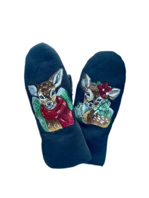 Варежки детские "Лесная сказка" на размер от 124 роста