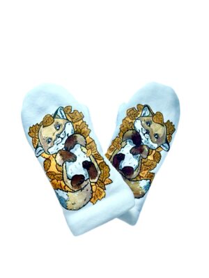 Варежки детские "Игривый лисенок" на размер от 98 роста