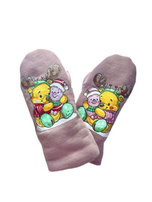 Варежки детские "Винни с другом" на размер от 98 роста