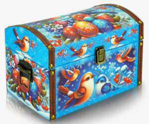 Сундук "Зимние птицы"