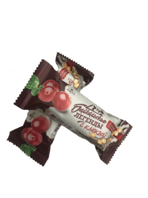 Батончик кедровый грильяж с клюквой "Байкальские легенды" КФ "Амта" 40 гр/ шт