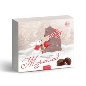 Мармелад желейный формовой со вкусом вишни с корицей глазированный "Нева"